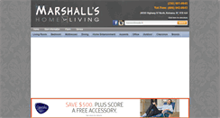 Desktop Screenshot of marshallshomeliving.com